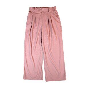 Halara Wide Leg Lounge Pants Pink Size M NWT Stretch Waist Soft Casual Relaxed F